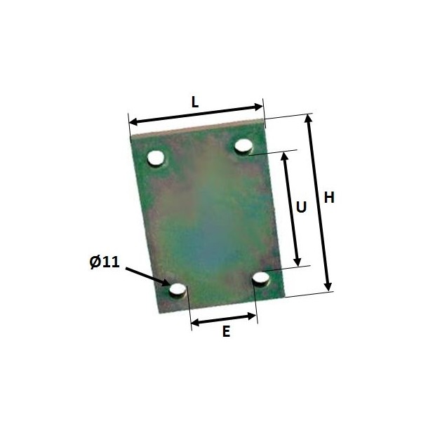 Plaquette d'assemblage 50x30