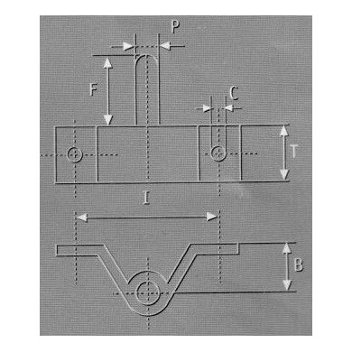 Aiguillot tableau Ø8 et 10 mm / 2 et 4 trous