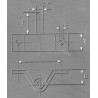 Aiguillot tableau Ø8 et 10 mm / 2 et 4 trous
