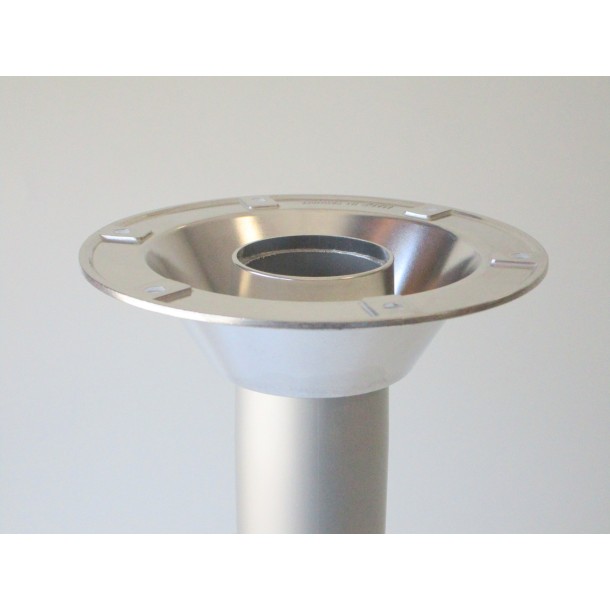 Ensemble pied de table et support en aluminium anodisé.
