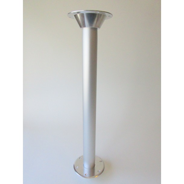 Ensemble pied de table et support en aluminium anodisé.