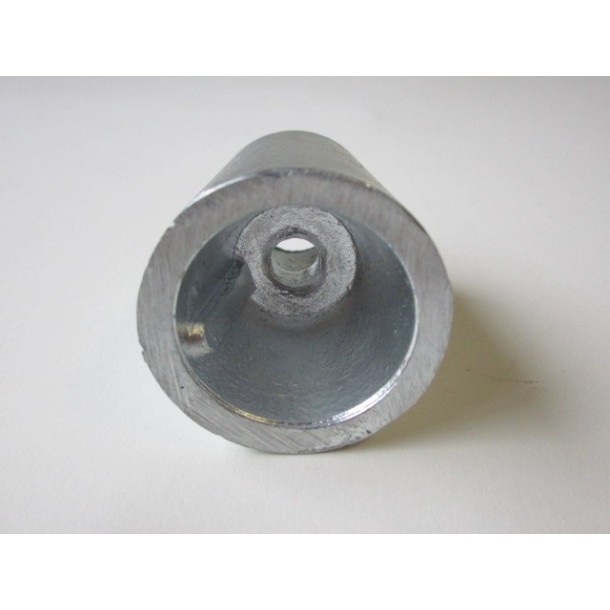 Anode conique à clavette pour embout d'arbre diamètre 40 mm.