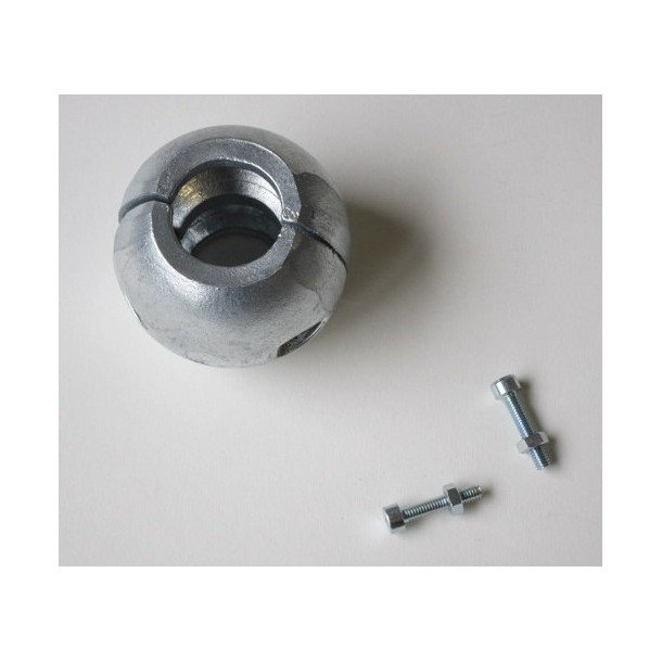 Anode noix d'arbre diamètre 30 mm en zinc pour arbre d'hélice.