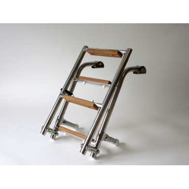 Echelle en Inox et bois 4 marches