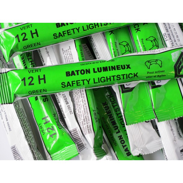 bâton lumineux -cyalume - sécurité en mer-