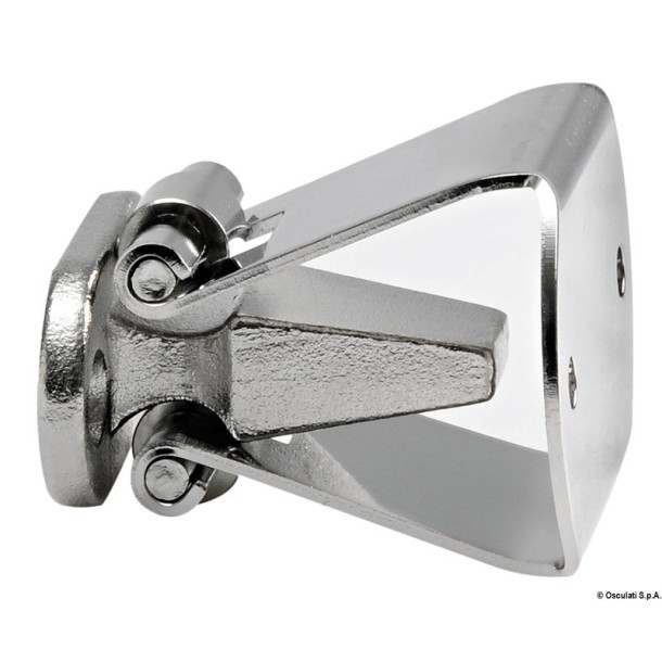 Bloque-porte avec rouleau de retenue en inox 34x20 mm