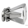 Bloque-porte avec rouleau de retenue en inox 34x20 mm