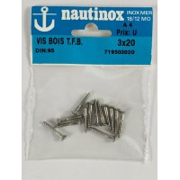 Vis à bois Inox 3X20