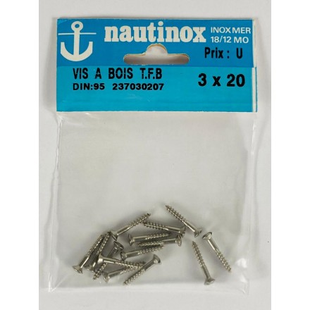 Vis à bois Inox 3X20