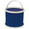 Seau pliable en nylon avec poignée Inox AISI 304, 9 L de contenance.