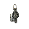 Poulie double inox avec coinceur et ringot