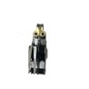 Poulie double inox avec coinceur et ringot