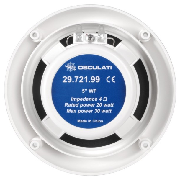 Haut-parleurs deux voies 150 mm 60 W Blanc.