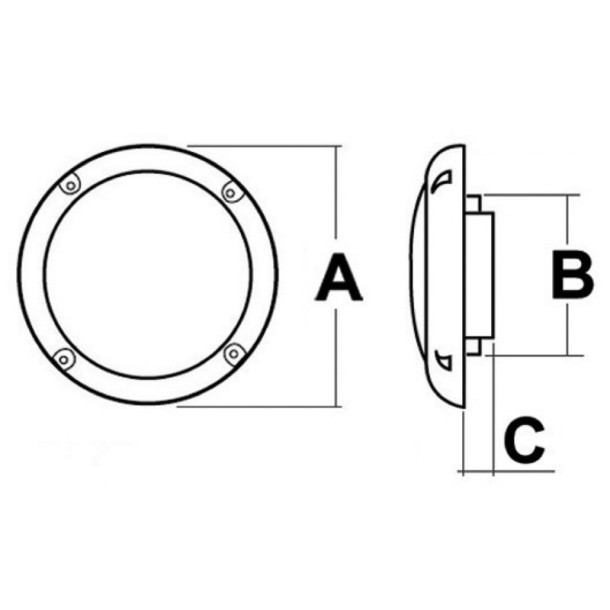Haut-parleurs deux voies 150 mm 60 W Blanc.