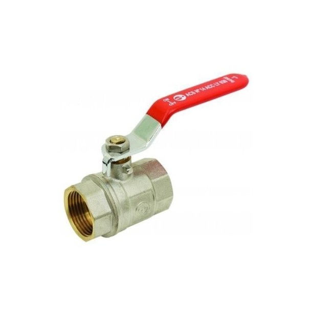 Vanne à sphère laiton 2 voies FF 1/4"