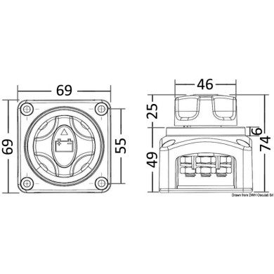 Coupe-circuit de batterie avec clé amovible