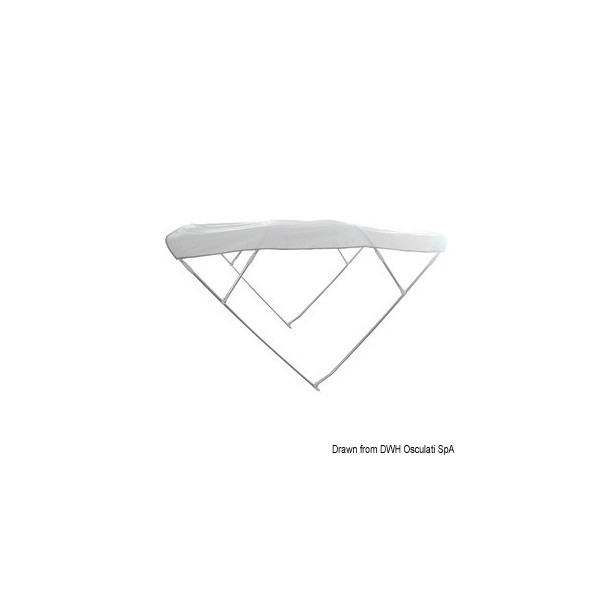 Taud 4 arceaux Bimini Depth 175/185 cm blanc Taud 4 arceaux Bimini Depth 175/185 cm blanc