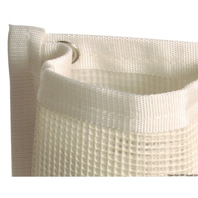 Etui pour manivelle de winch en tissu de voile blanc très résistant.