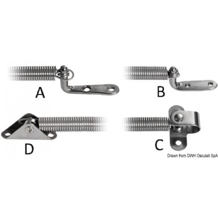 Compas d'ouverture ressort inox 260 mm 