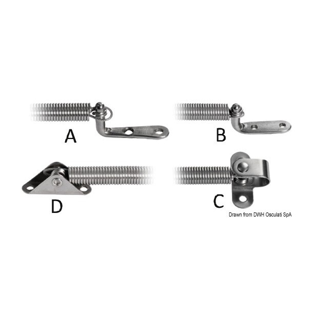 Compas  d'ouverture ressort inox 260 mm 