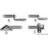 Compas  d'ouverture ressort inox 260 mm 