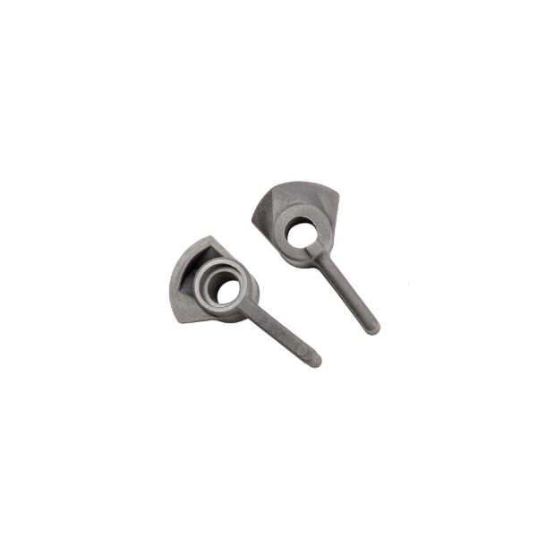 Petites poignées Goïot en plastique gris pour panneaux Cristal Hatch rectangulaires. 