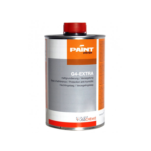 Primaire d'accrochage G4 Extra : résine polyuréthane mono-composant solvantée. Primaire d'accrochage G4 Extra : résine polyuréthane mono-composant solvantée.