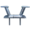 Bittes d'amarrage Inox 297x100 mm