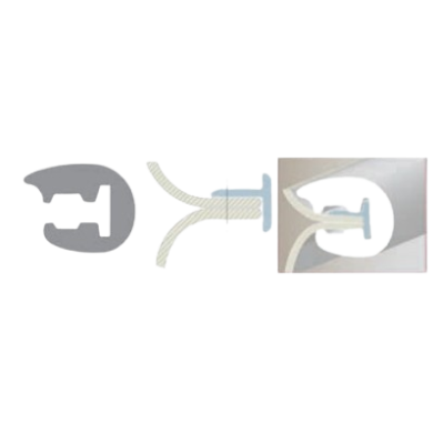Liston en L PVC Blanc 33x30 mm