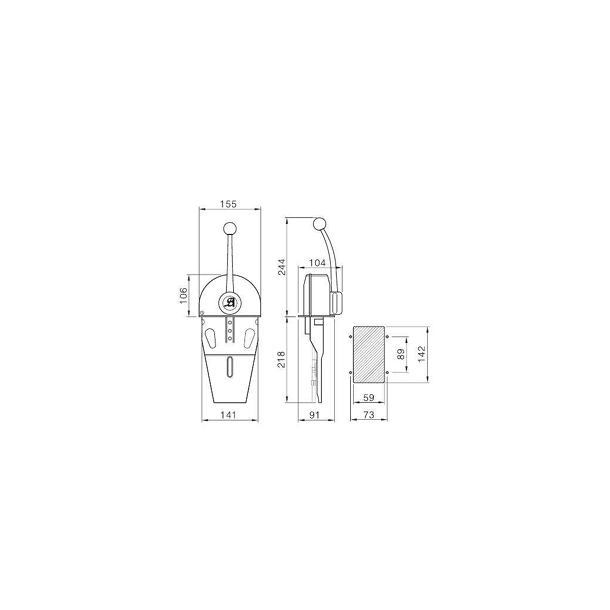 Levier de commande moteur unique SA M-Tech