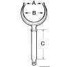 Dame de nage en laiton chromé Ø 12 mm