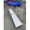 Passerelle pliable d'occasion 2.5 M avec roue et main courante.