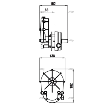 Boitier de direction moteur plus de 50 CV.