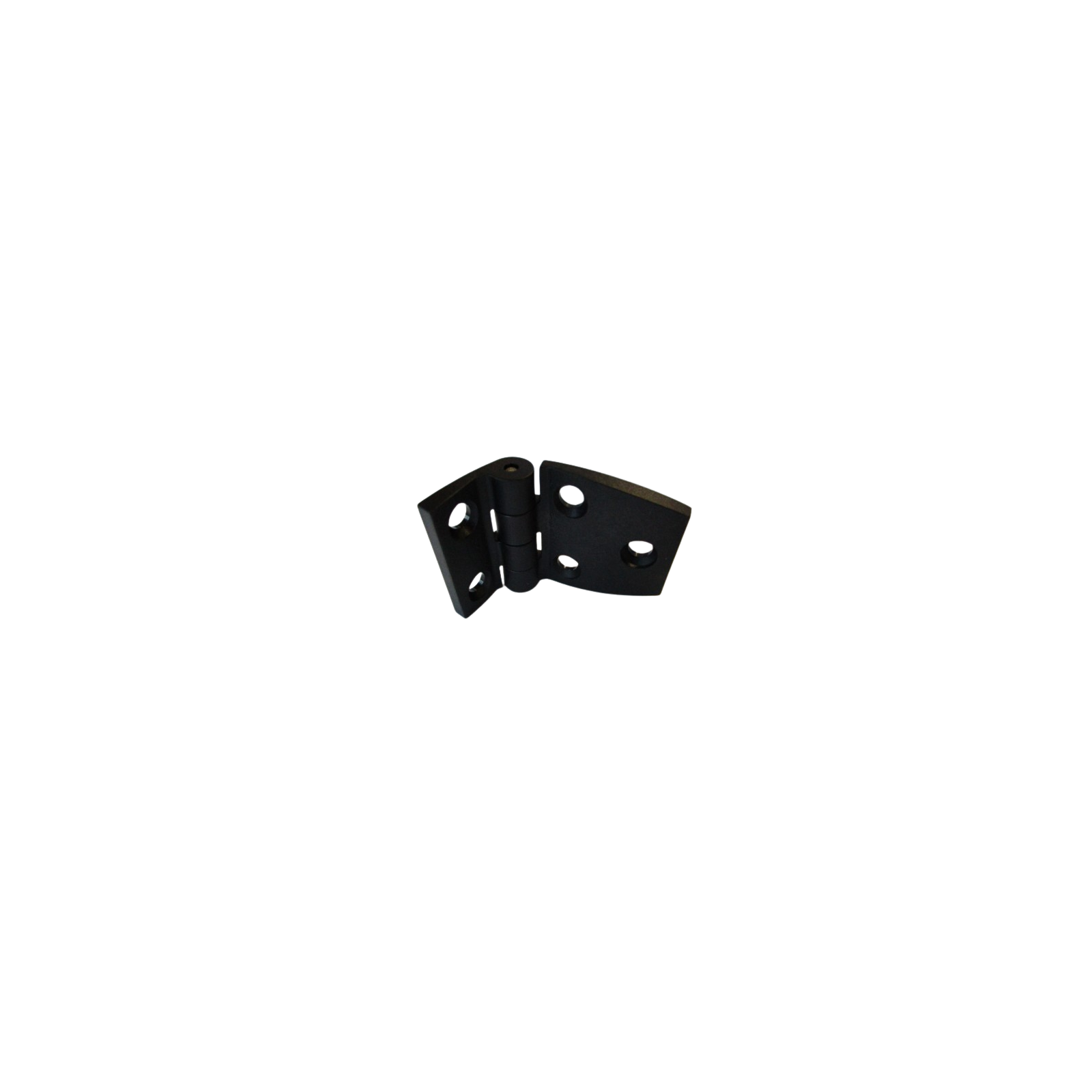 Lot De 2 Charnières Plastique Noires 79x41mm Avec Cache-vis – Pratique Et Discret