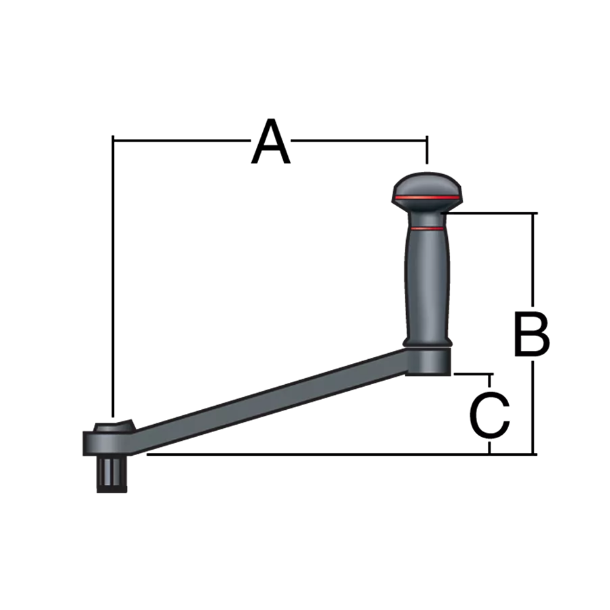 Manivelle de winch Carbo One touch Harken 