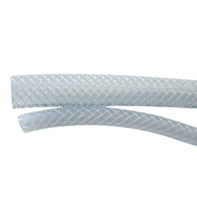 Tuyau Armé Cristal Ø10 à 30 mm. En PVC flexible, alimentaire.