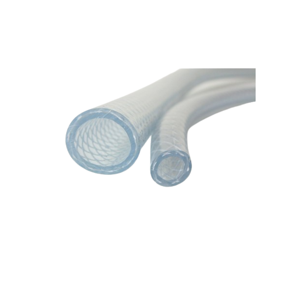 Tuyau Armé Cristal Ø10 à 30 mm. En PVC flexible, alimentaire.