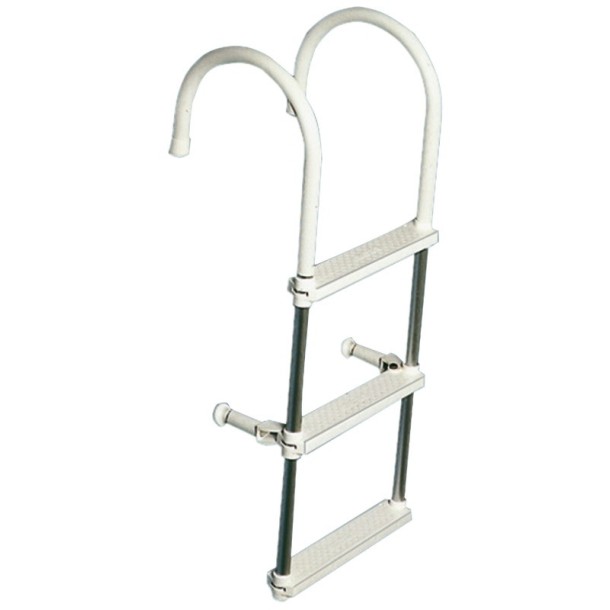 Echelle 4 marches tubes en anticorodal Ø 250 mm