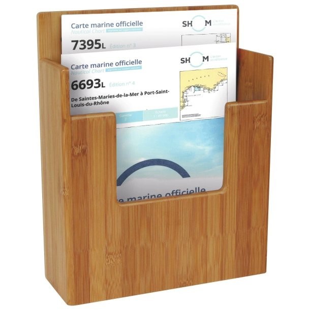 Boîte bambou pour cartes de navigation Boîte bambou pour cartes de navigation