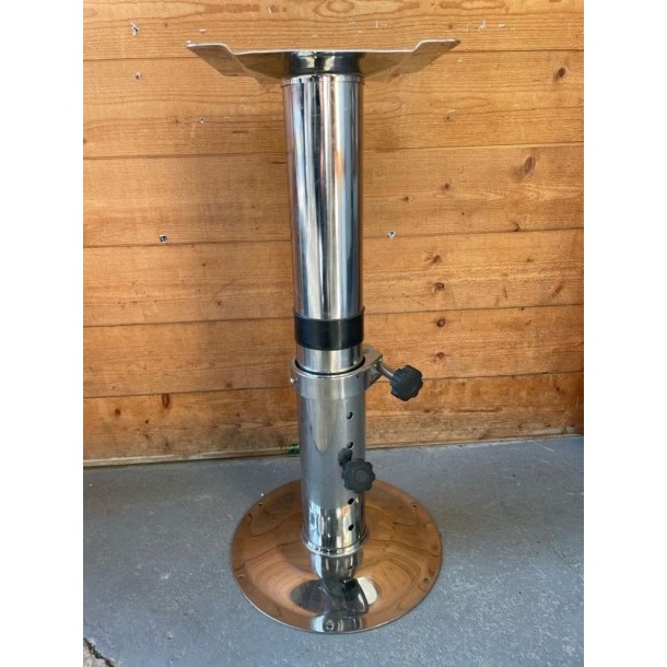 Pied de table télescopique en inox H max 750 mm Pied de table télescopique en inox H max 750 mm