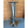 Pied de table télescopique en inox H max 750 mm