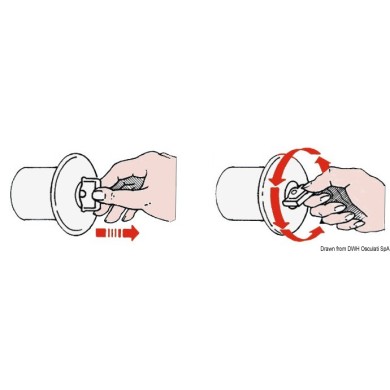 Bouchon de nable incliné 30° laiton chromé FUEL Ø38 mm