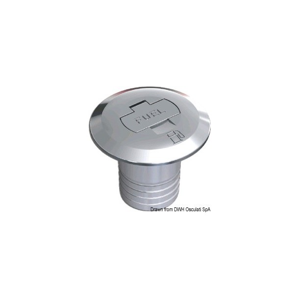 Nable de remplissage en laiton chromé à clé Ø38mm Essence Nable de remplissage en laiton chromé à clé Ø38mm Essence