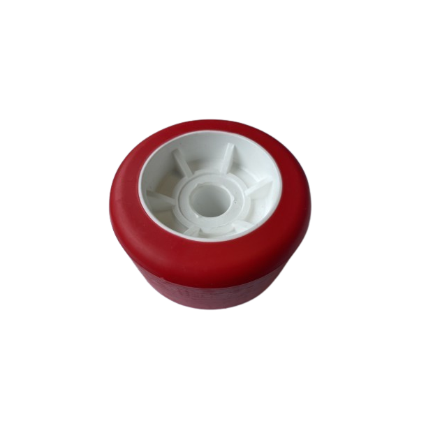 Galet Bi-matière 100x60 Rouge/Blanc