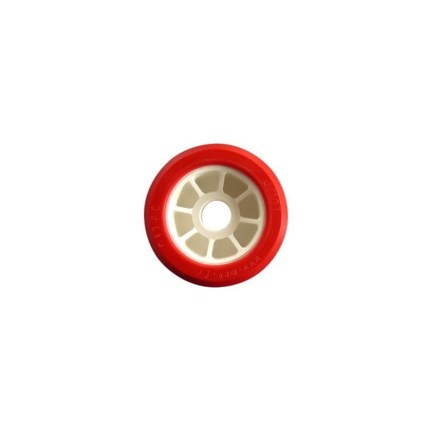 Galet Bi-matière 100x60 Rouge/Blanc
