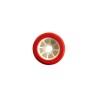 Galet Bi-matière 100x60 Rouge/Blanc