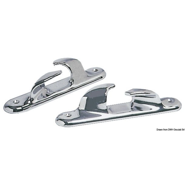 Paire chaumard 154 mm en laiton chromé