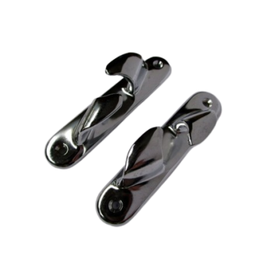 Paire chaumard 154 mm en laiton chromé