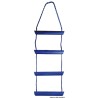 Echelle de secours corde nylon bleu 4 ou 5 marches  pour bateau
