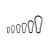 Mousquetons inox sans oeil
